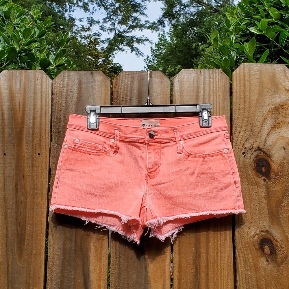 Roxy Coral Frayed Shorts